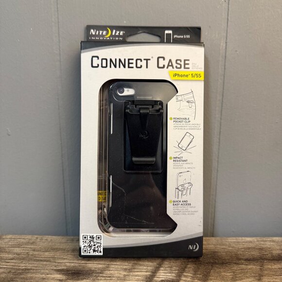 NIB Nite Ize Connect Case Cell Phone Cover In Black - iPhone 5/5S - Picture 1 of 3